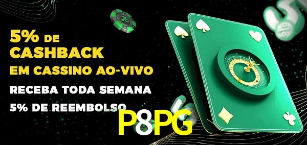Promoções do cassino ao Vivo P8PG